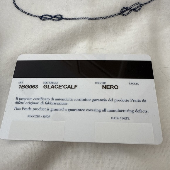 NWT PRADA Black Glace Calf Leather Shopping Tote Bag Purse ALL INCLUSIVE COA BAG - Picture 4 of 16